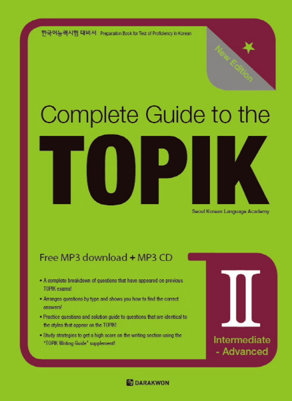 Bìa sách Complete Guide to the TOPIK II (Intermediate-Advanced)