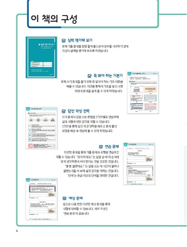 Trang trong sách HOT TOPIK II Writing · 25일 완성