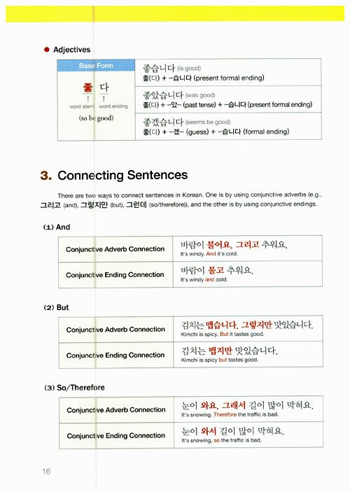 Trang trong sách Korean Grammar in Use, Beginning